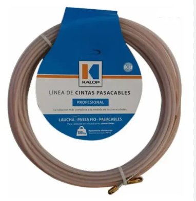 PASACABLES PLASTICO 20MTS CON ALMA DE ACERO - KALOP